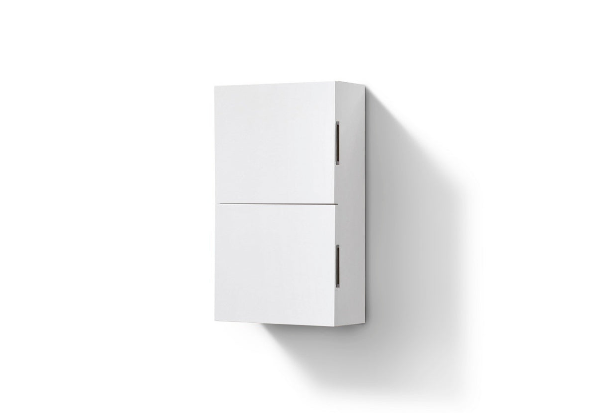 Kube Bath Bliss 14" Wide by 24" High Linen Side Cabinet With One Door - Gloss White (ALT24-GW)
