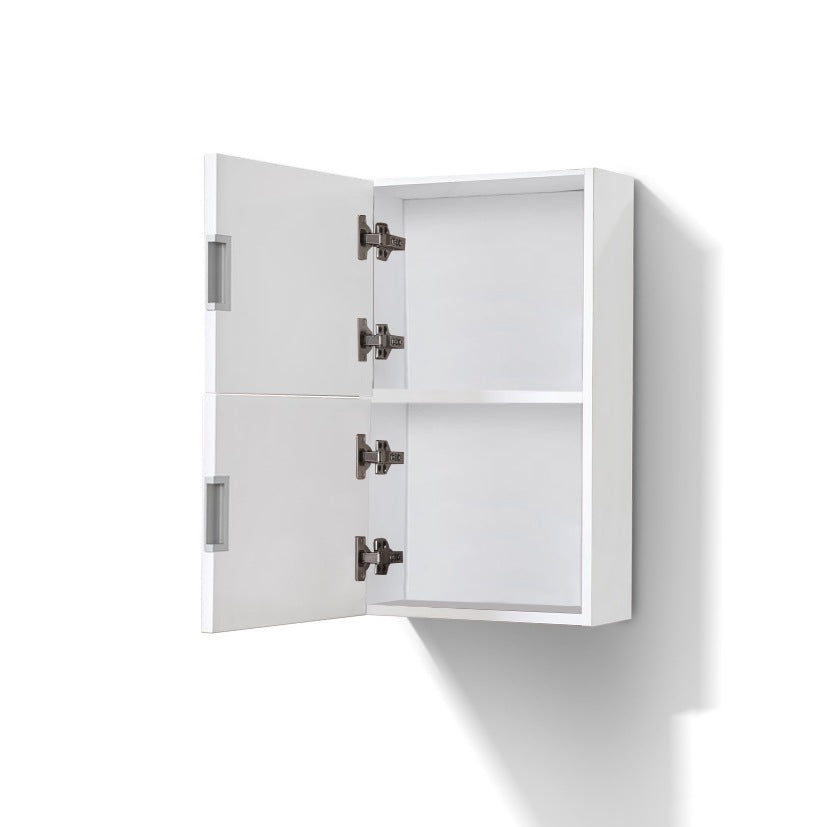 Kube Bath Bliss 14" Wide by 24" High Linen Side Cabinet With One Door - Gloss White (ALT24-GW) view 3