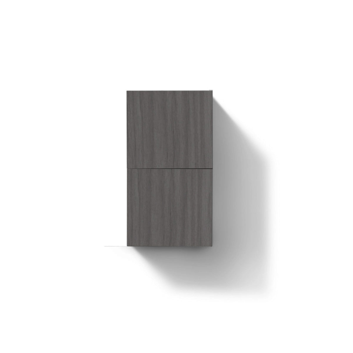 Kube Bath Bliss 14" Wide by 24" High Linen Side Cabinet With One Door - Vulcan Ash Grey (ALT24-VAG) view 2