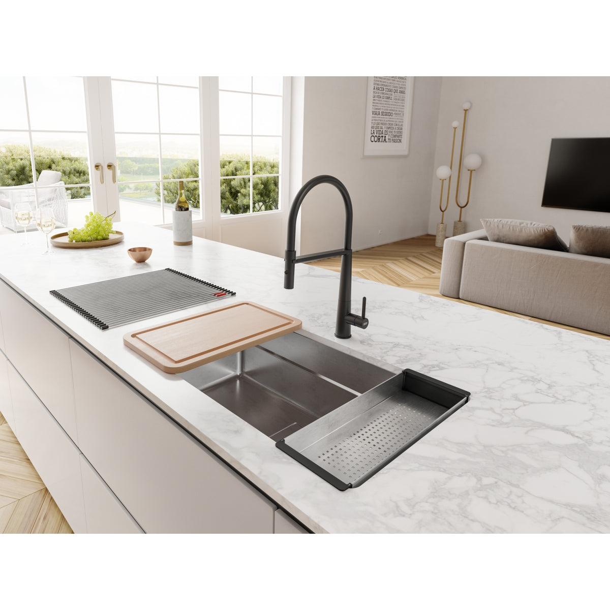 Franke Icon semi-pro pull-down kitchen faucet ICN-SP-MBK