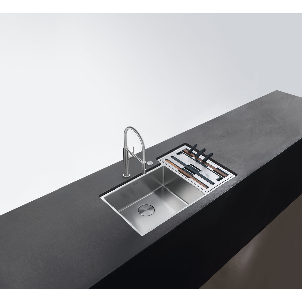 Franke Culinary Work Center 35.19" undermount stainless steel kitchen sink CUX16021-W