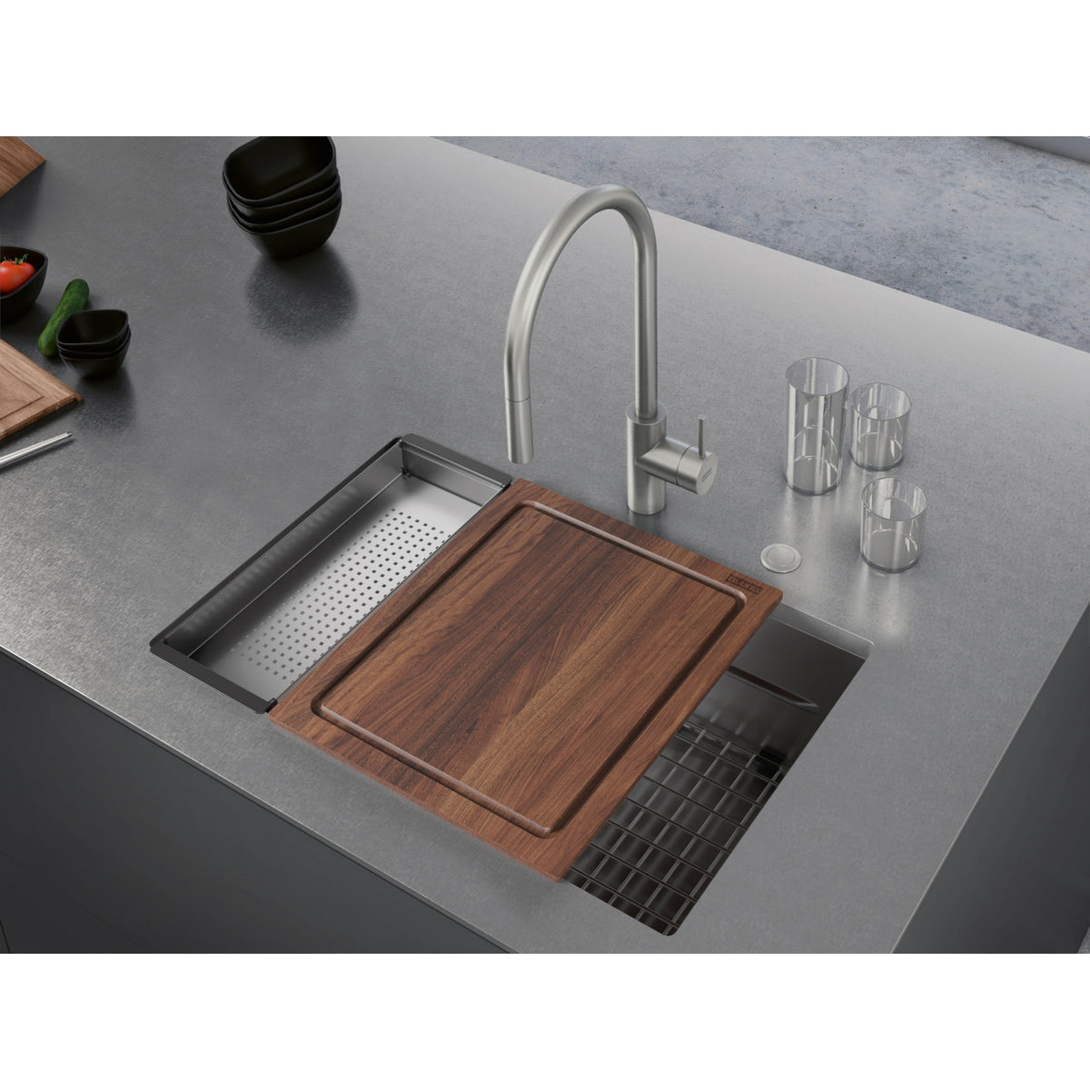 Franke Peak 28.75" undermount stainless steel kitchen sink PKX11028-WKC