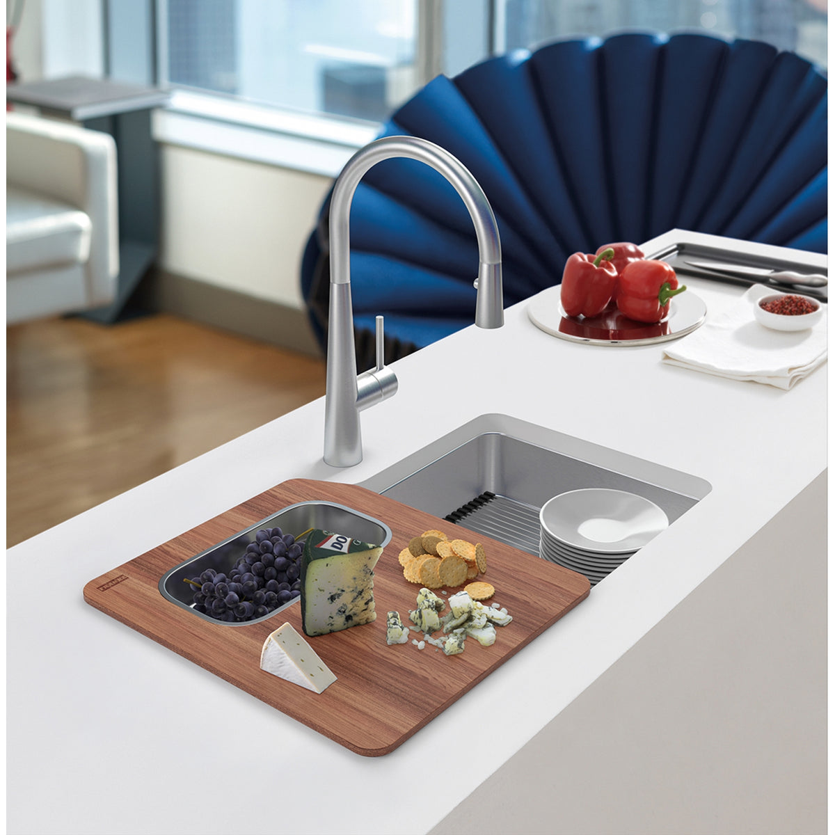 Franke Orca 2 31" undermount stainless steel kitchen sink OR2X110-WKC