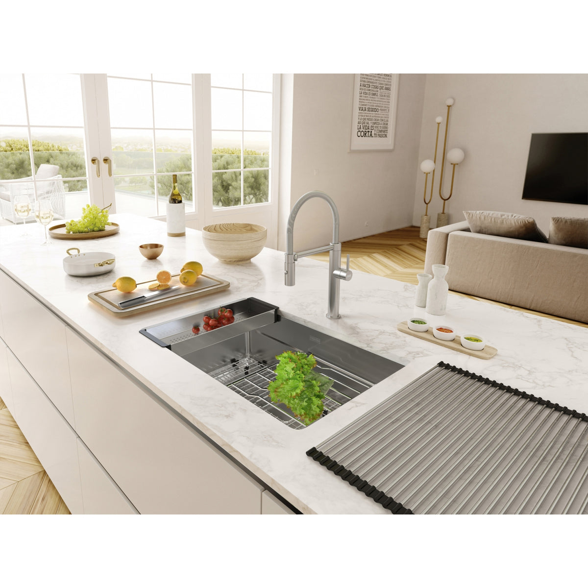 Franke Pescara 32.5" undermount stainless steel kitchen sink PTX110-31-WKC