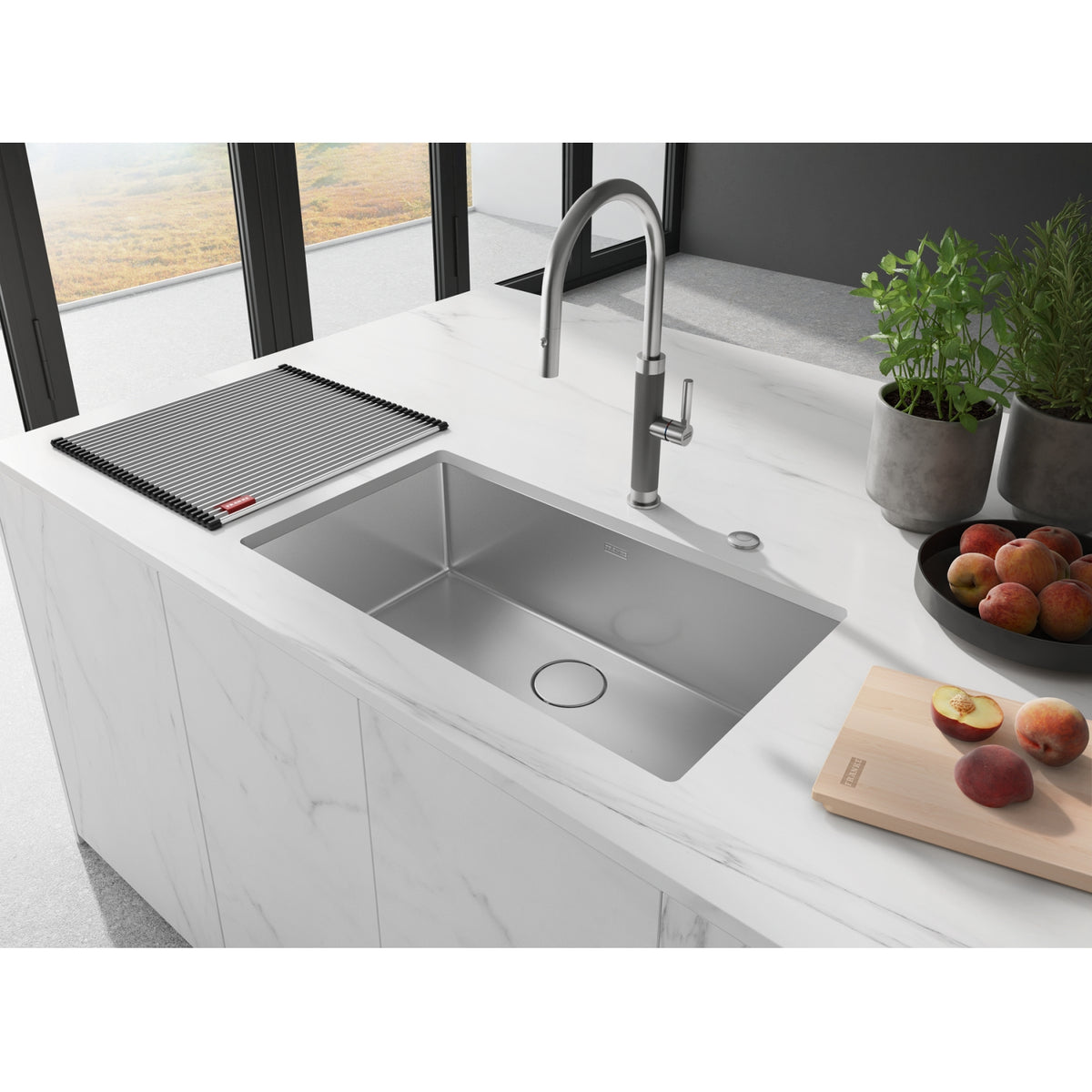Franke Vertex 31.57" undermount stainless steel kitchen sink VXT11030-WKC
