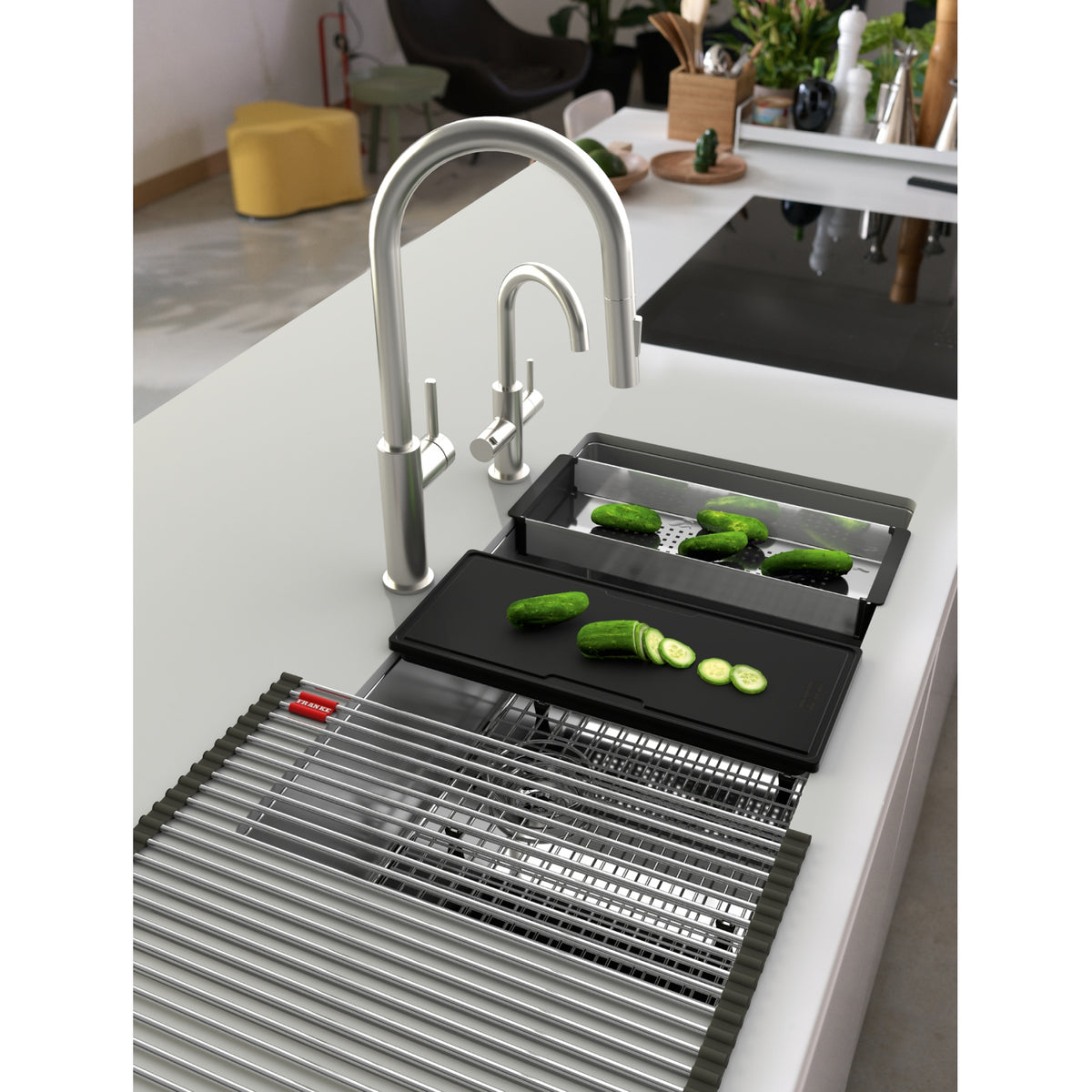 Franke Cube 31.5" undermount stainless steel kitchen sink CUX11030-WKC2