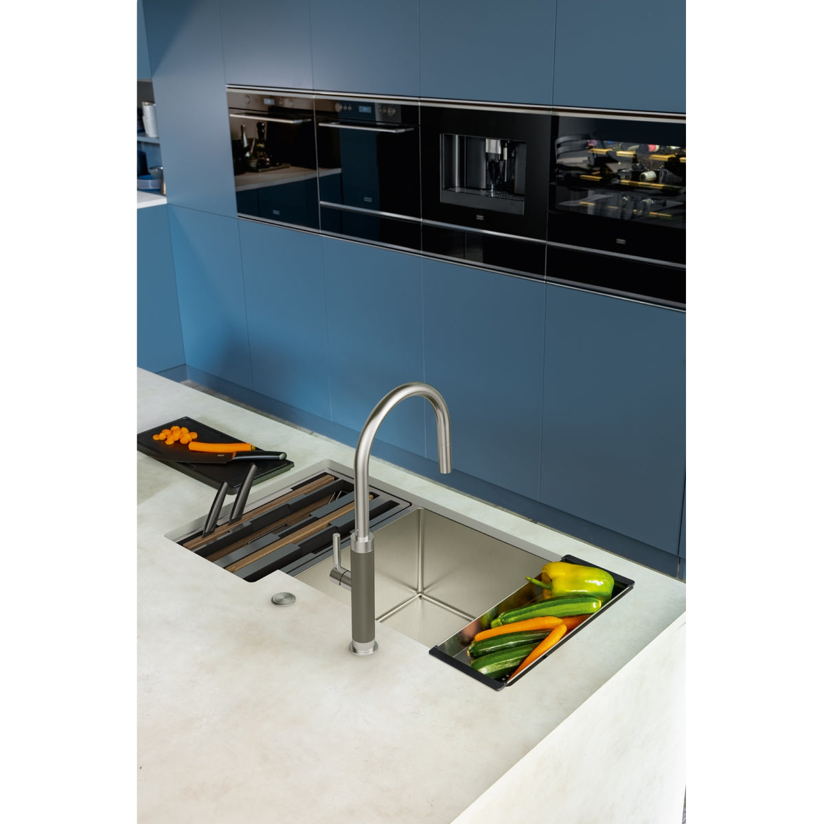 Franke Culinary Work Center 35.19" undermount stainless steel kitchen sink CUX16021-W
