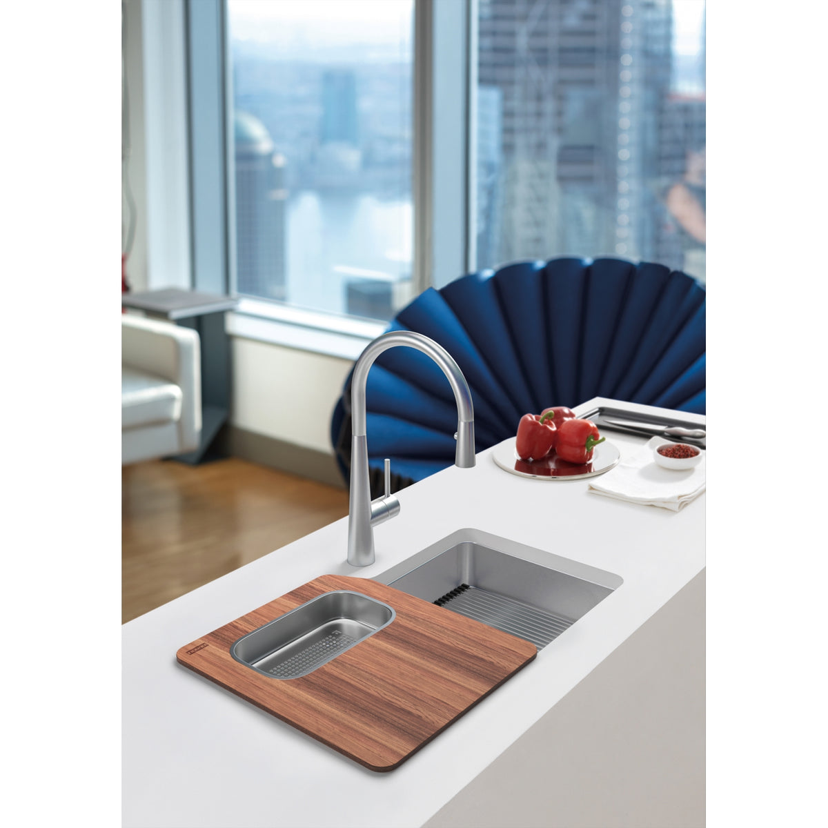 Franke Orca 2 31" undermount stainless steel kitchen sink OR2X110-WKC