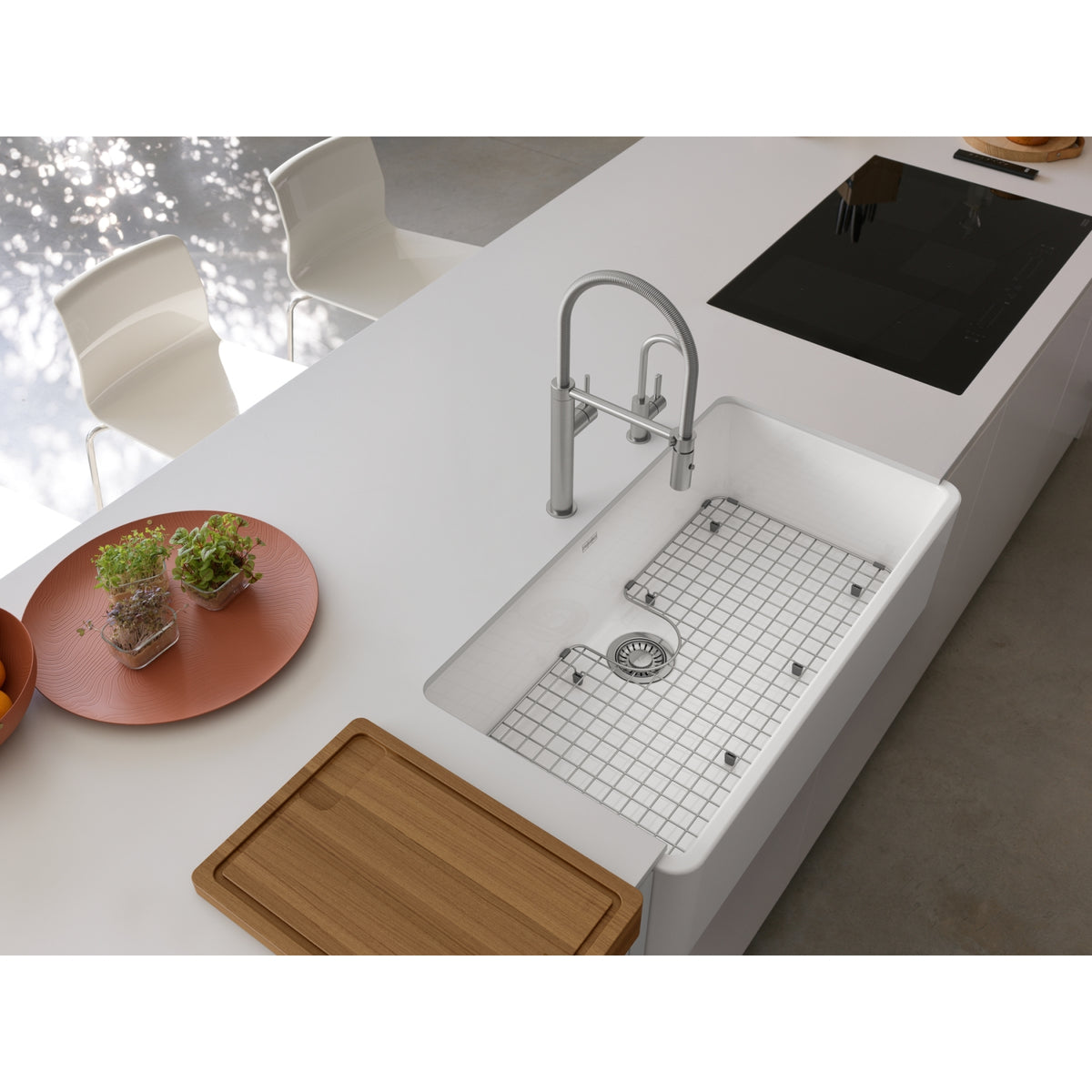 Franke Ceranova 36" apron front fireclay kitchen sink CRK71036-GWH