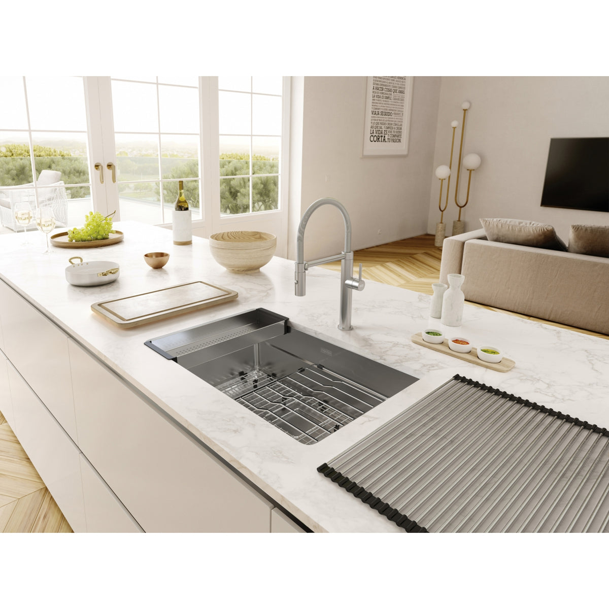 Franke Pescara 32.5" undermount stainless steel kitchen sink PTX110-31-WKC