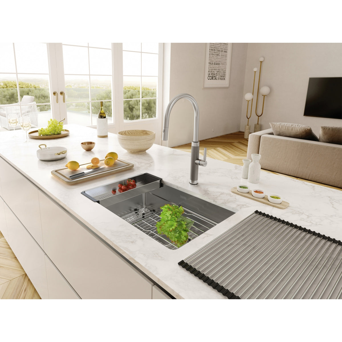 Franke Pescara 32.5" undermount stainless steel kitchen sink PTX110-31-WKC