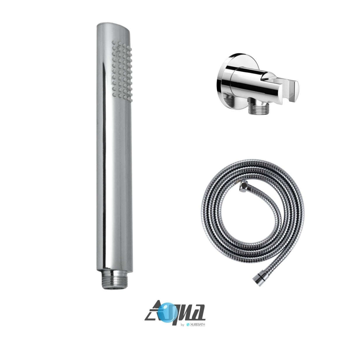 Kube Bath Aqua Rondo Shower Set with 8" Ceiling Mount Square Rain Shower, Tub Filler and 4 Body Jets - Chrome (RCR84JTF3V) view 4