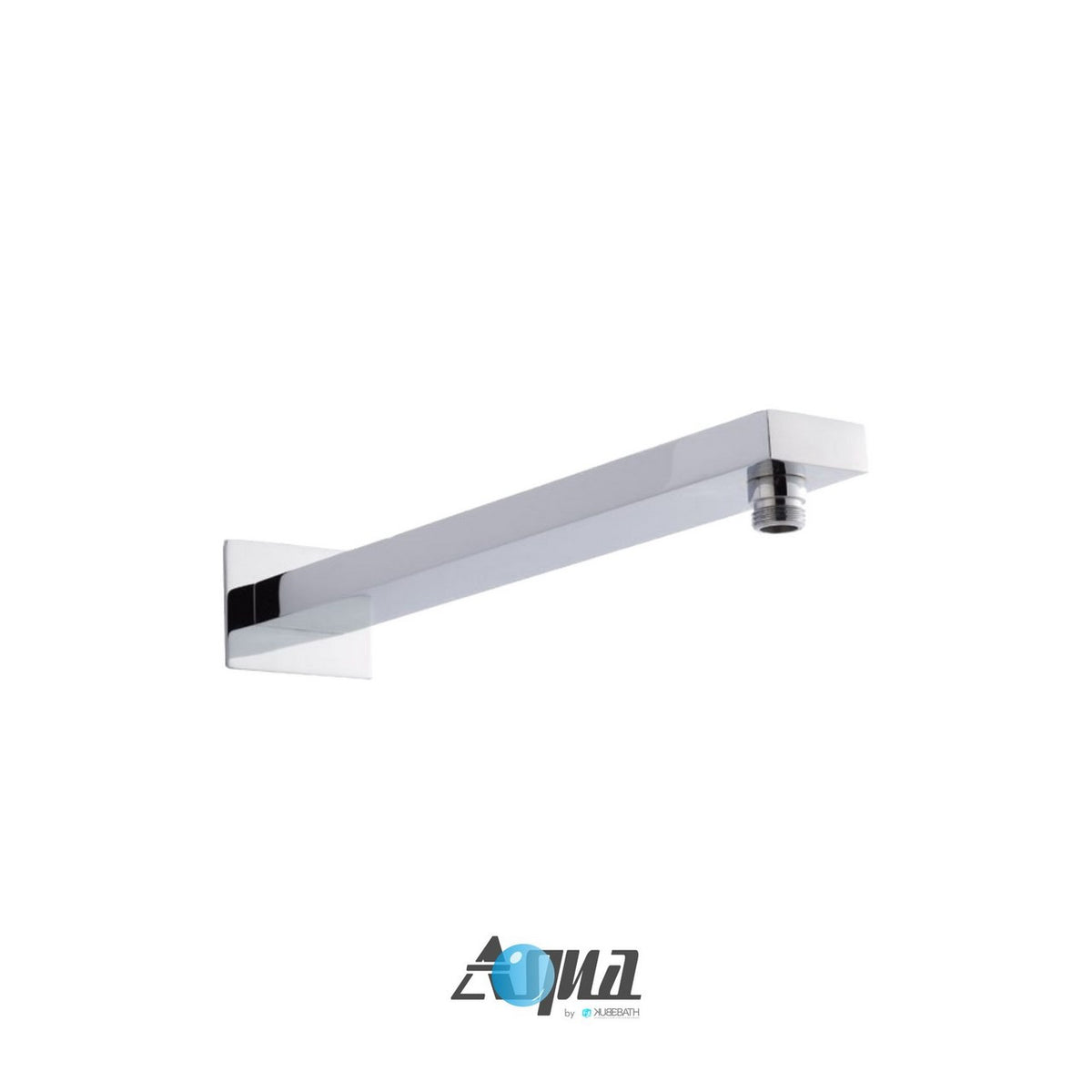 Kube Bath Aqua Piazza by KubeBath 17" Long Shower Arm - Chrome (ASA17W)