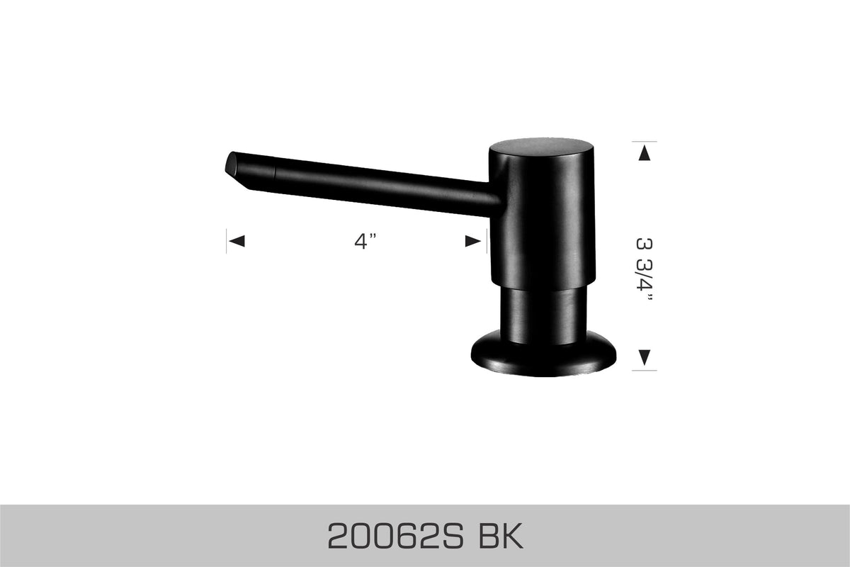 Bosco 20062SBK Soap Dispenser Black Finish