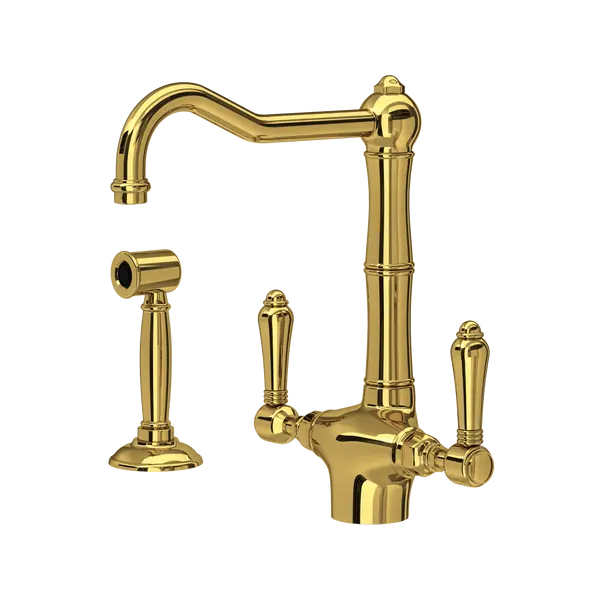 Acqui® Two Handle Kitchen Faucet With Side Spray - Plumbing Market