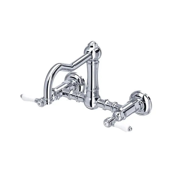 Acqui® Wall Mount Bridge Kitchen Faucet With Column Spout - Plumbing Market
