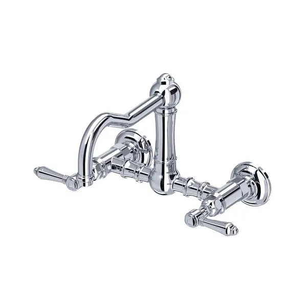 Acqui® Wall Mount Bridge Kitchen Faucet With Column Spout - Plumbing Market