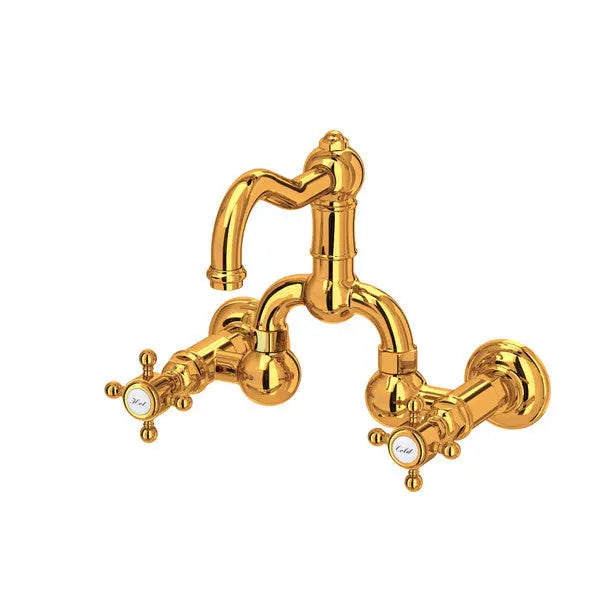 Acqui® Wall Mount Bridge Lavatory Faucet With Column Spout - Plumbing Market