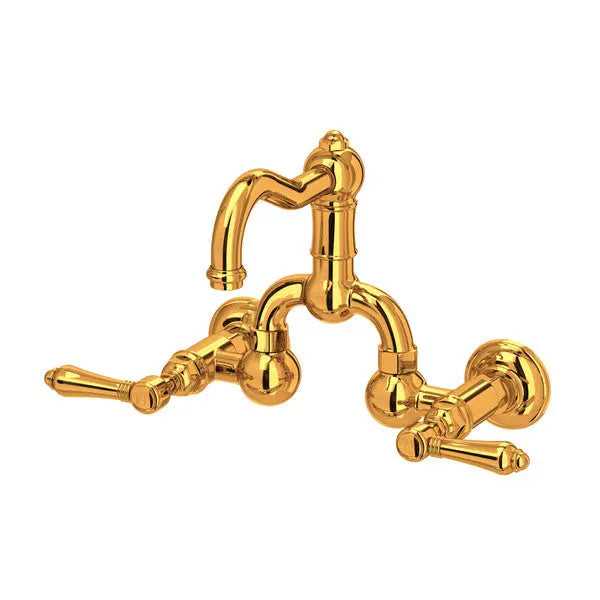 Acqui® Wall Mount Bridge Lavatory Faucet With Column Spout - Plumbing Market