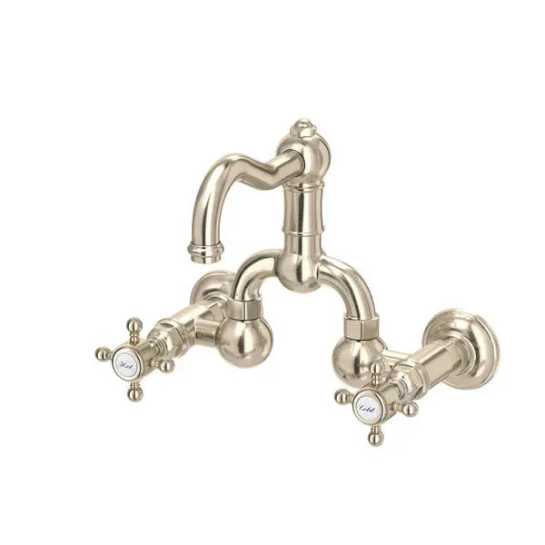 Acqui® Wall Mount Bridge Lavatory Faucet With Column Spout - Plumbing Market