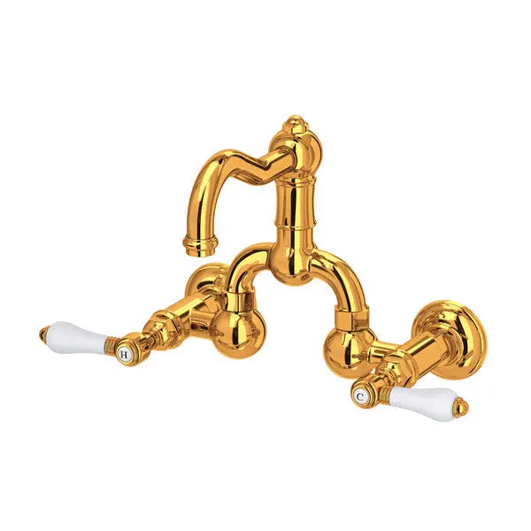 Acqui® Wall Mount Bridge Lavatory Faucet With Column Spout - Plumbing Market