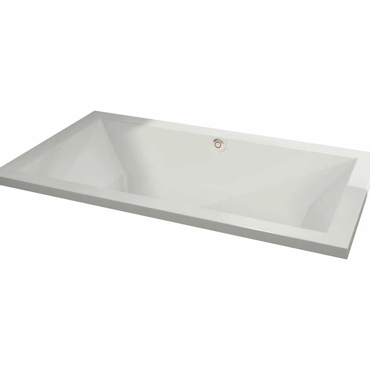 Aiiki 7242 Acrylic Drop-in Center Drain Bathtub in White - Plumbing Market