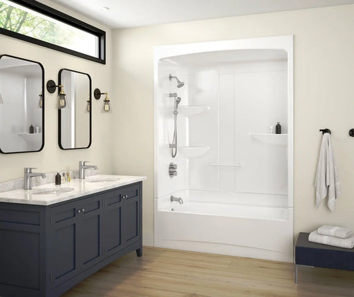 Allia Access TSR-6032 Acrylic Alcove Left-Hand Drain Three-Piece Tub Shower in White - Plumbing Market