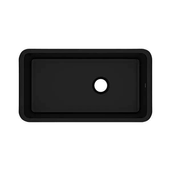 Allia™ 34" Fireclay Single Bowl Undermount Kitchen Sink - Plumbing Market