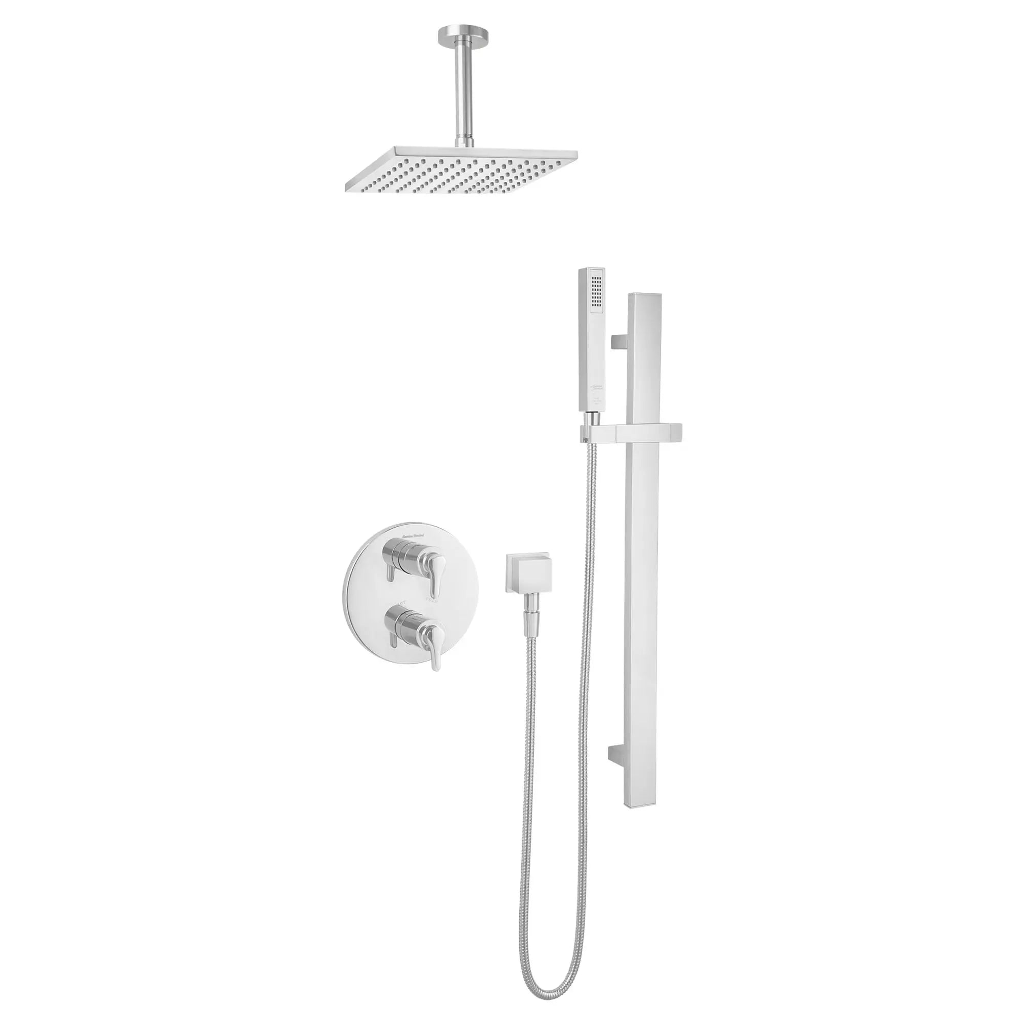 American Standard 6-Inch Ceiling Mount Rain Showerhead Arm 1660186.002 - Plumbing Market