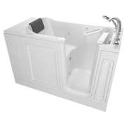 American Standard Acrylic Luxury Series 28 x 48-Inch Walk-in Tub With Combination Air Spa and Whirlpool Systems - Right-Hand Drain With Faucet C2848.119.CRW - Plumbing Market