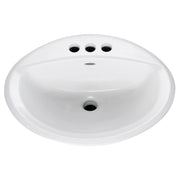 American Standard Aqualyn Drop-In Sink With 4-Inch Centerset Less Overflow 476928.02 - Plumbing Market