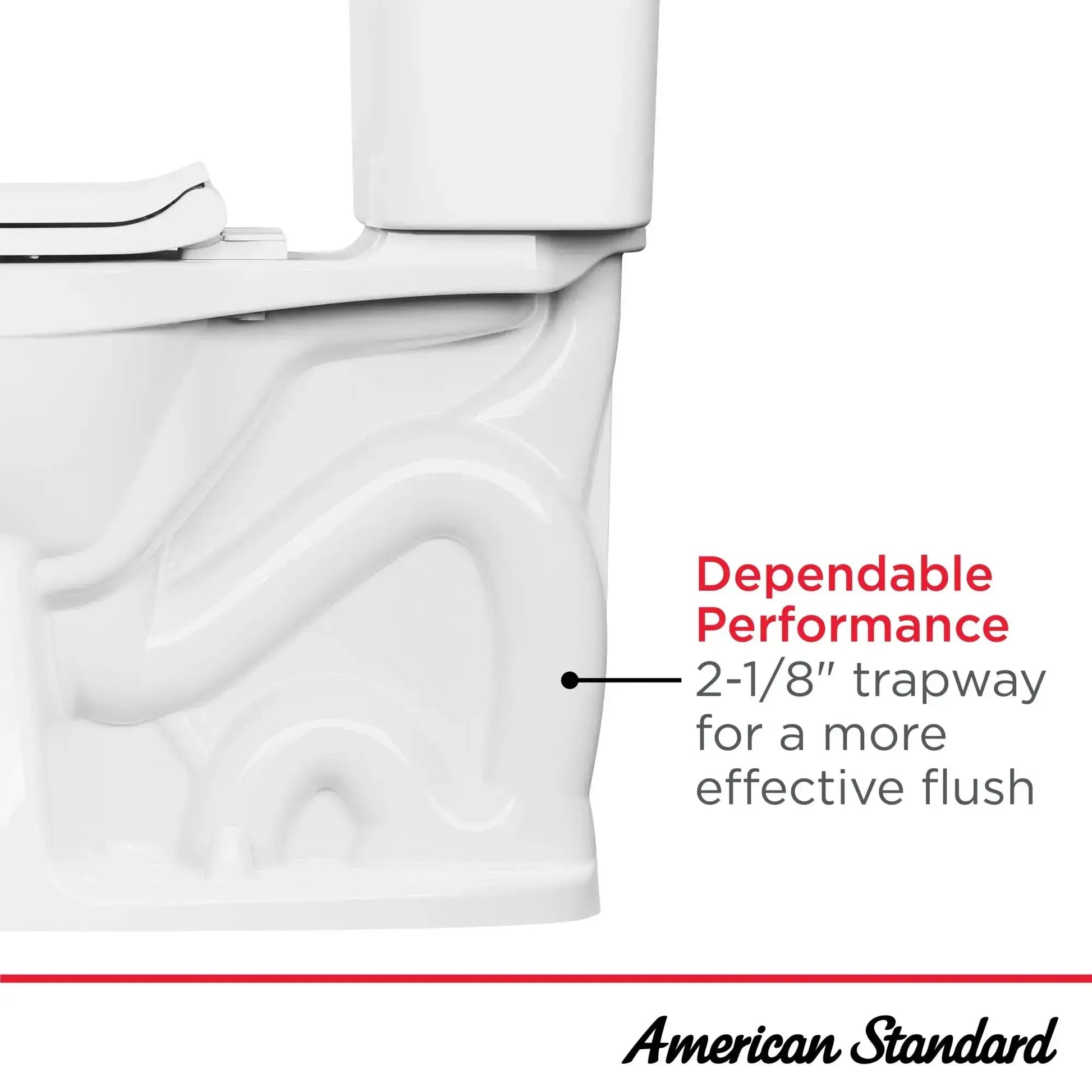 American Standard Aspirations EcoStrength Two-Piece Chair Height Elongated Right-Hand Trip Lever Toilet Less Seat - Plumbing Market