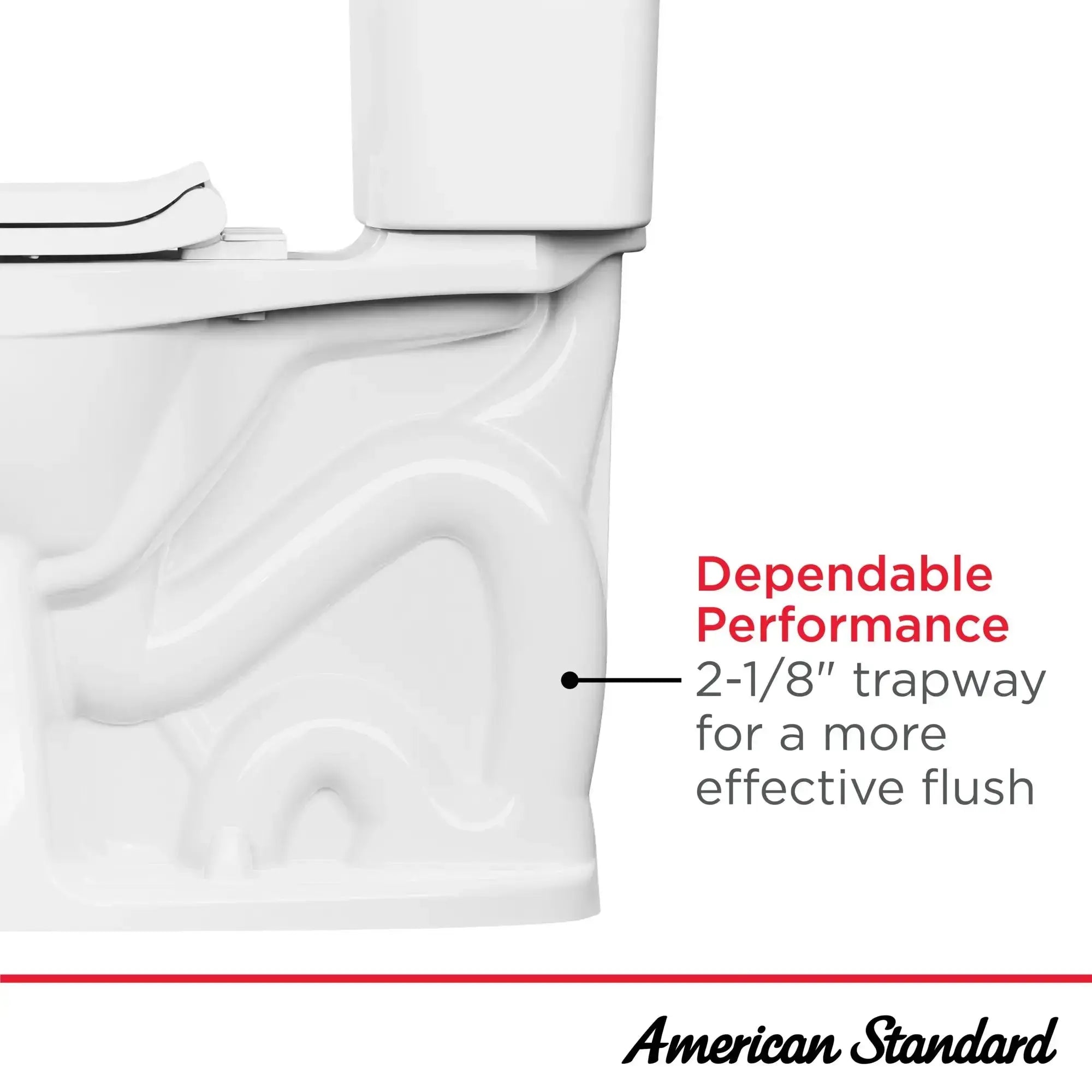 American Standard Aspirations EcoStrength Two-Piece Chair Height Elongated Right-Hand Trip Lever Toilet Less Seat - Plumbing Market