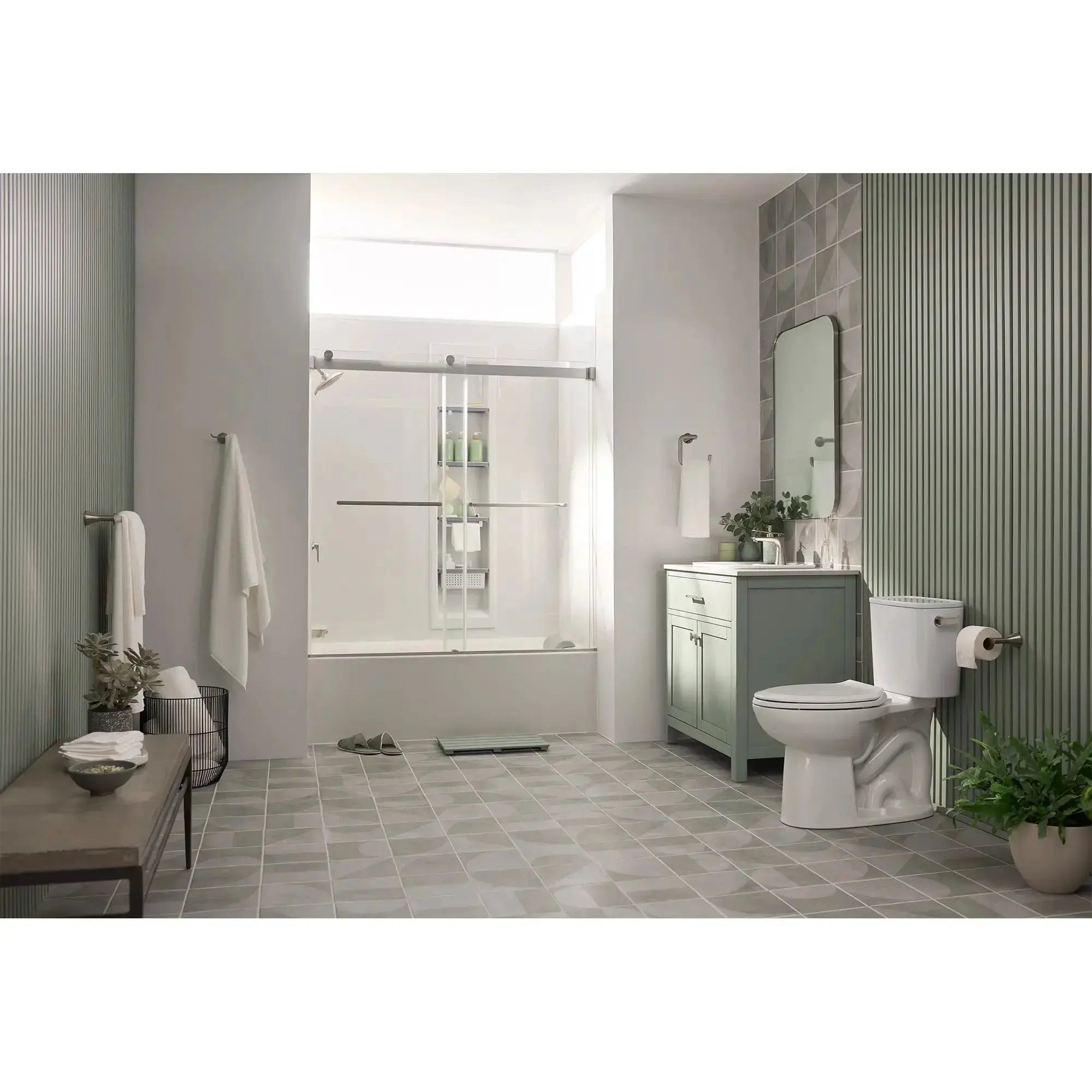 American Standard Aspirations EcoStrength Two-Piece Chair Height Elongated Right-Hand Trip Lever Toilet Less Seat - Plumbing Market