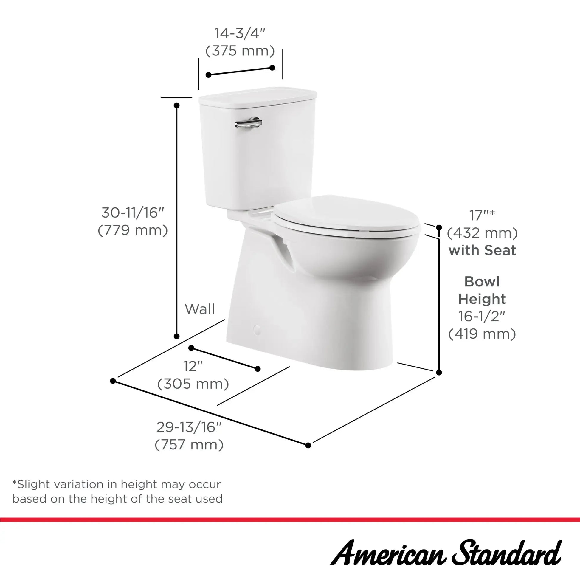 American Standard Aspirations Two-Piece Concealed Chair Height Elongated Toilet With Seat - Plumbing Market
