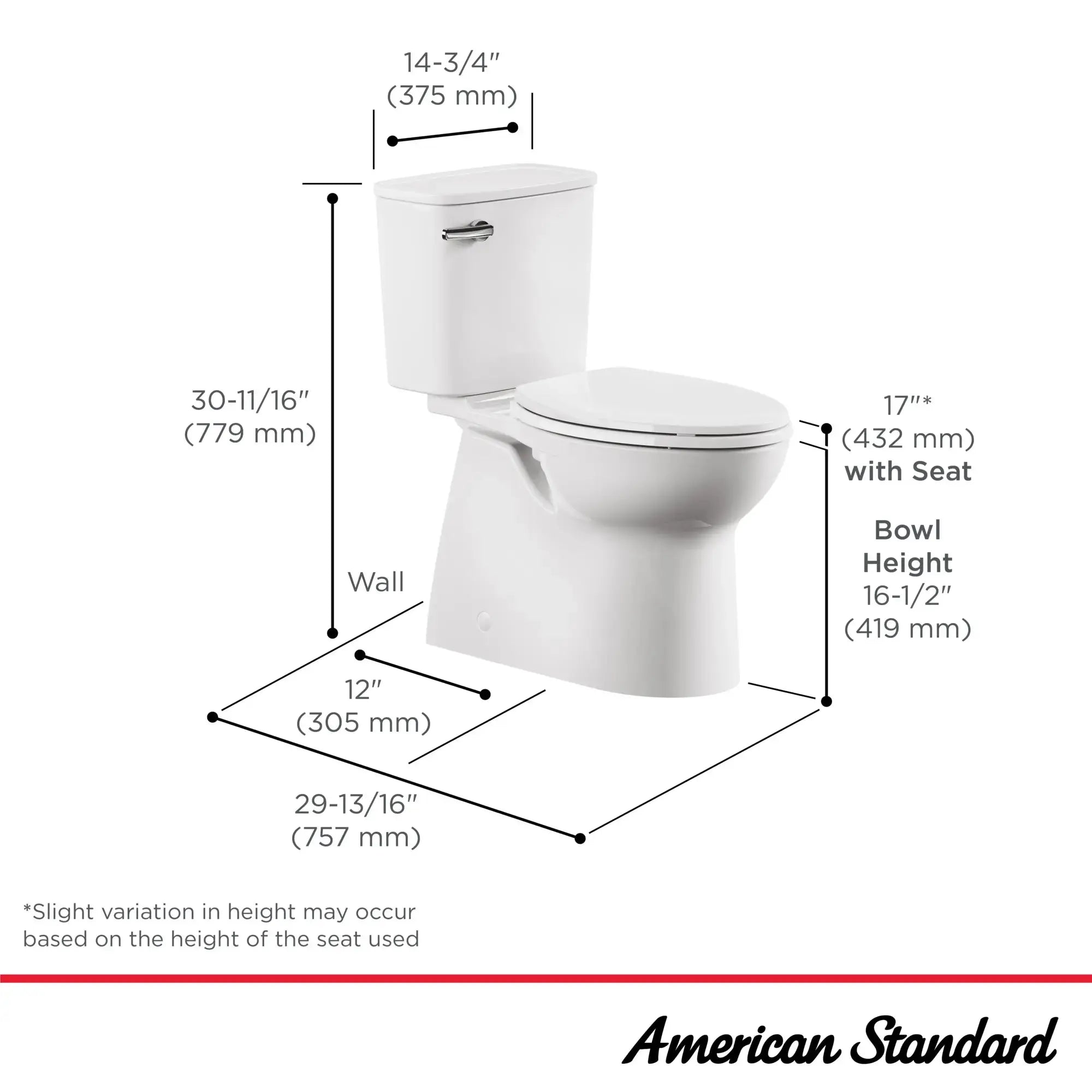 American Standard Aspirations Two-Piece Concealed Chair Height Elongated Toilet With Seat - Plumbing Market
