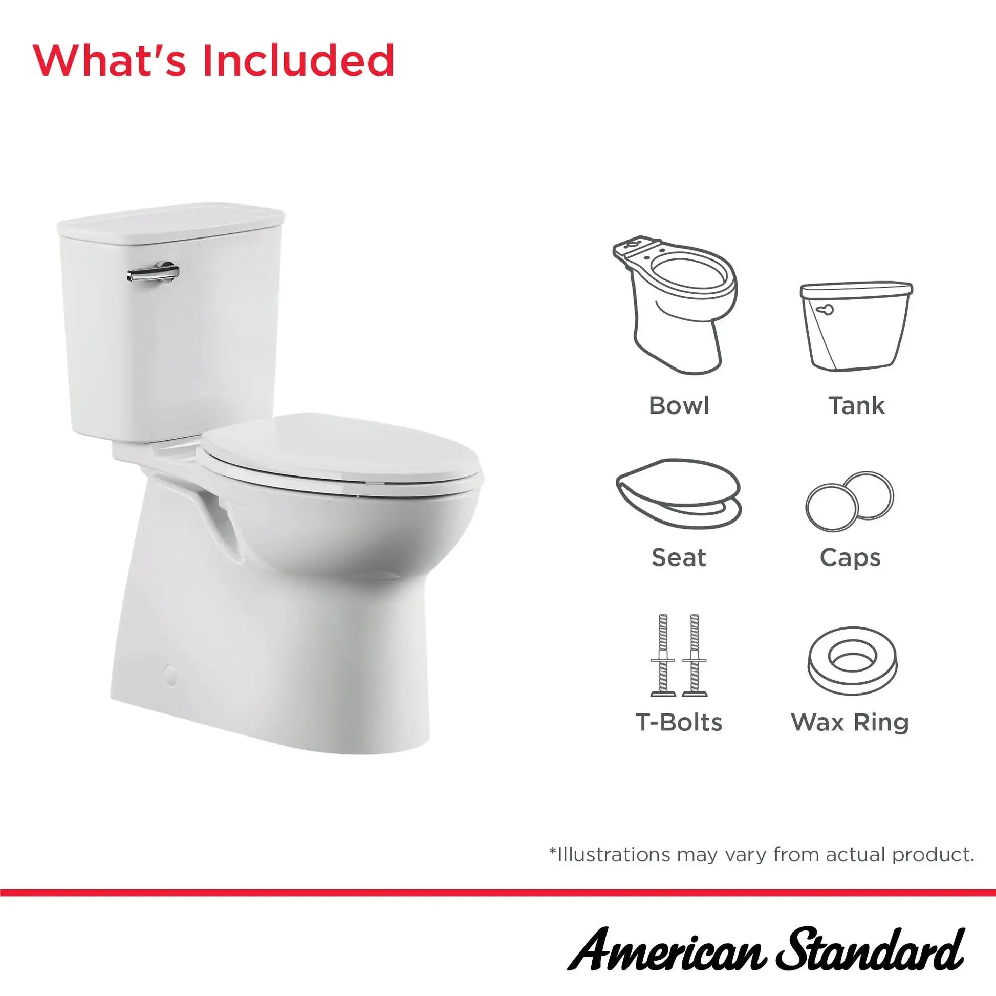 American Standard Aspirations Two-Piece Concealed Chair Height Elongated Toilet With Seat - Plumbing Market