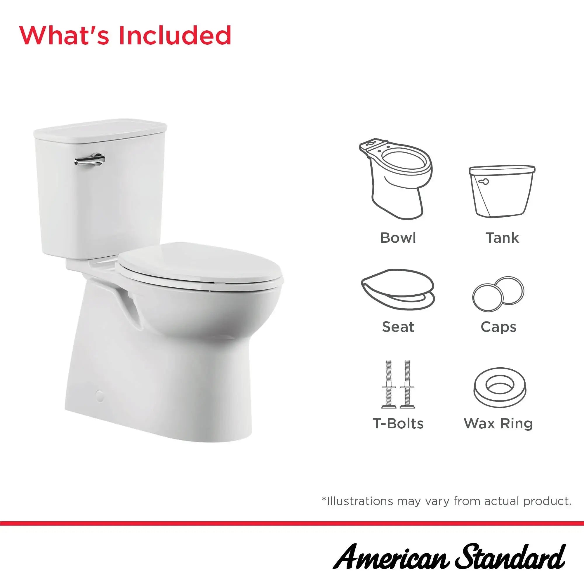 American Standard Aspirations Two-Piece Concealed Chair Height Elongated Toilet With Seat - Plumbing Market