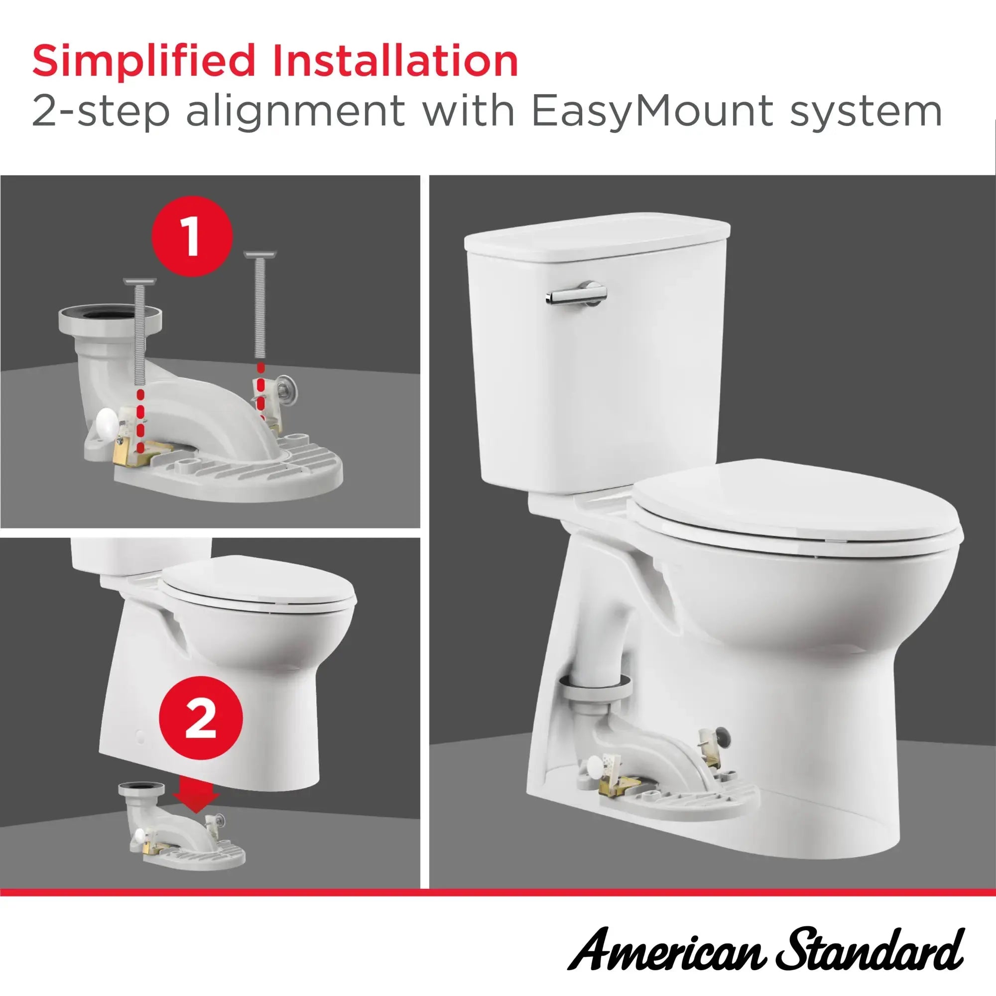 American Standard Aspirations Two-Piece Concealed Chair Height Elongated Toilet With Seat - Plumbing Market