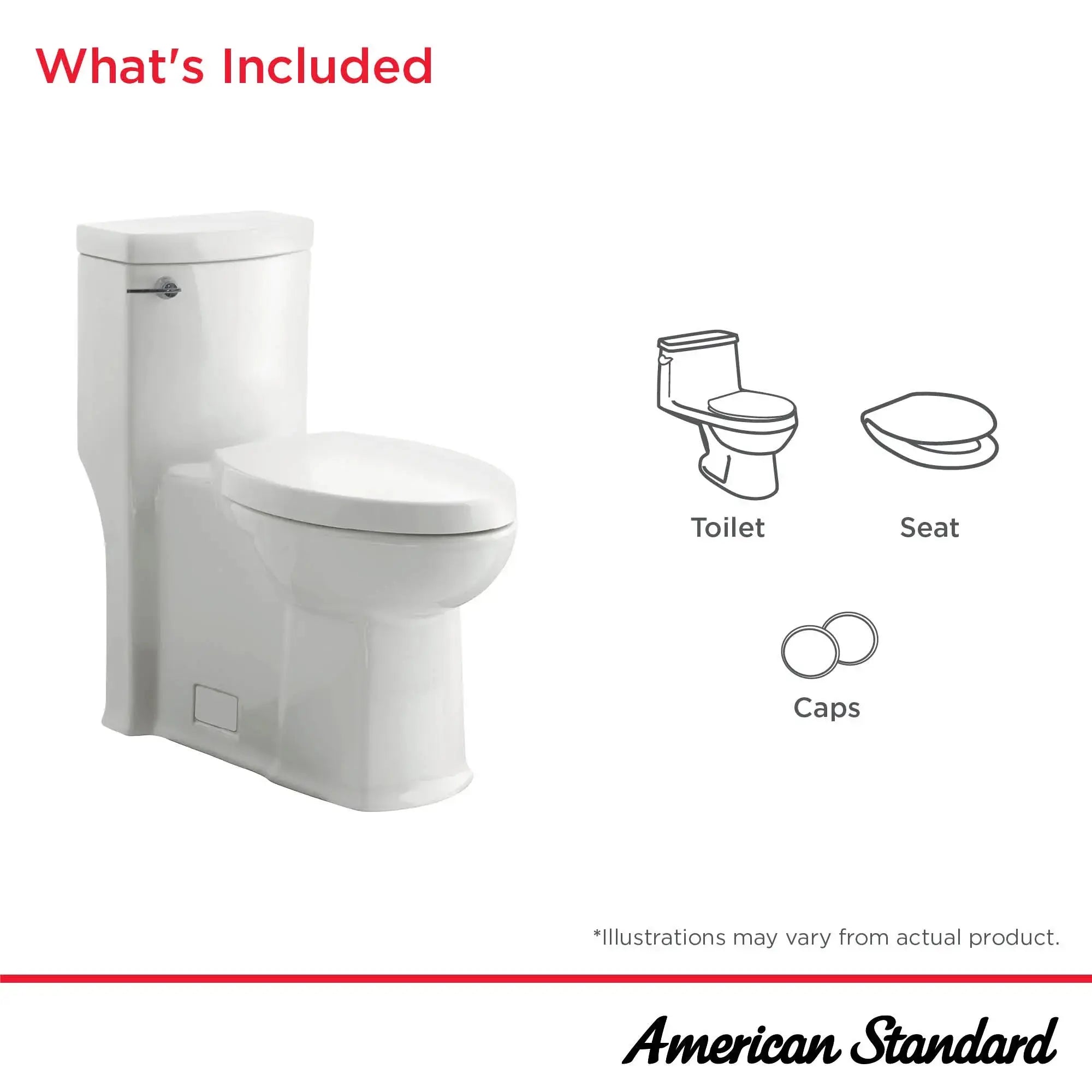 American Standard Boulevard 1.28 gpf One Piece Elongated Toilet With Seat