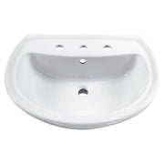 American Standard Cadet 8-Inch Widespread Pedestal Sink Top 236008.02 - Plumbing Market