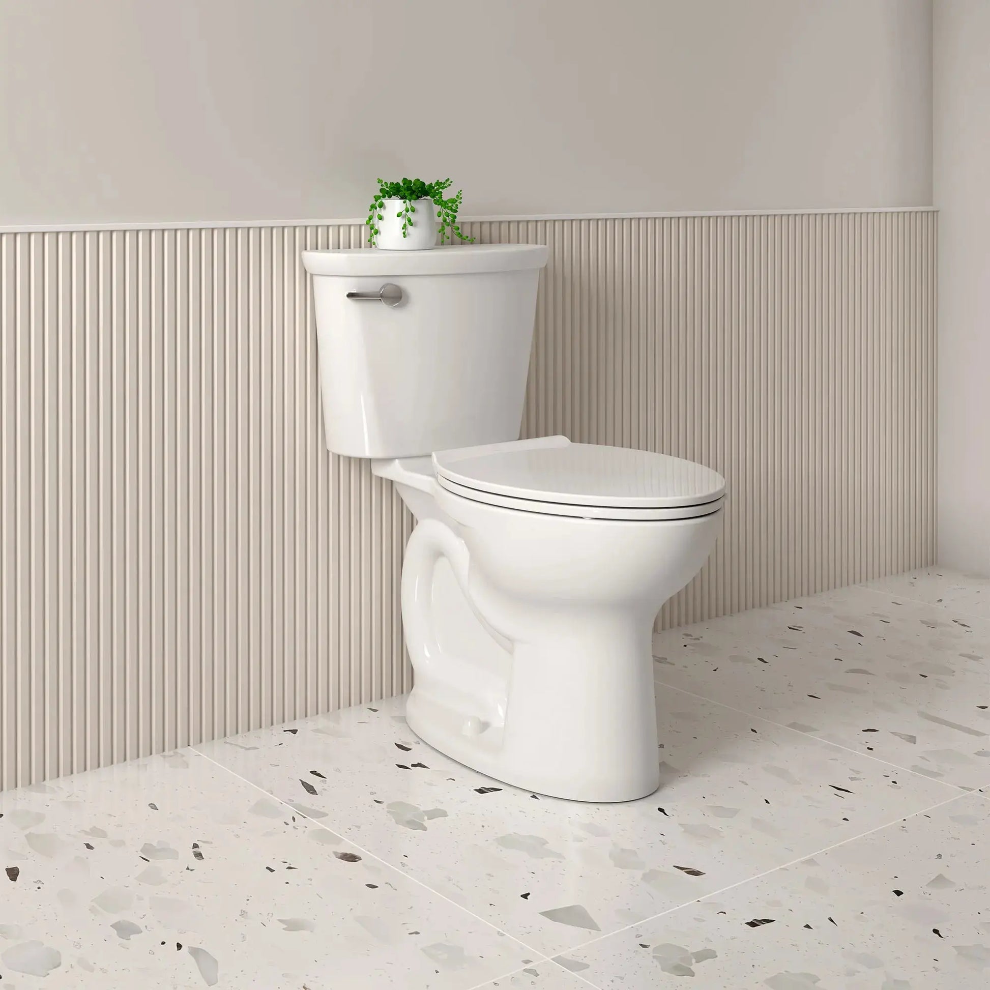 American Standard Cadet PRO Two-Piece 1.6 gpf/6.0 Lpf Compact Chair Height Elongated Toilet Less Seat - Plumbing Market