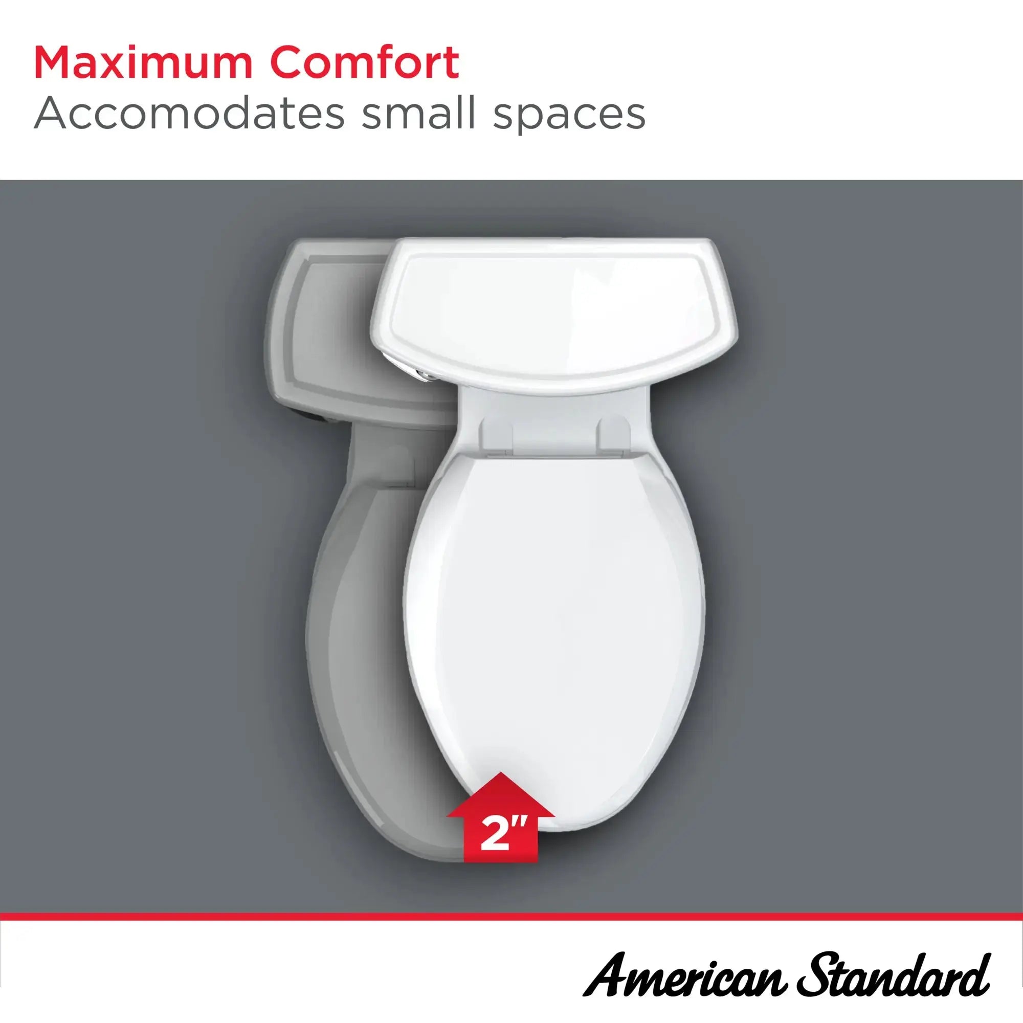 American Standard Cadet PRO Two-Piece 1.6 gpf/6.0 Lpf Compact Chair Height Elongated Toilet Less Seat - Plumbing Market