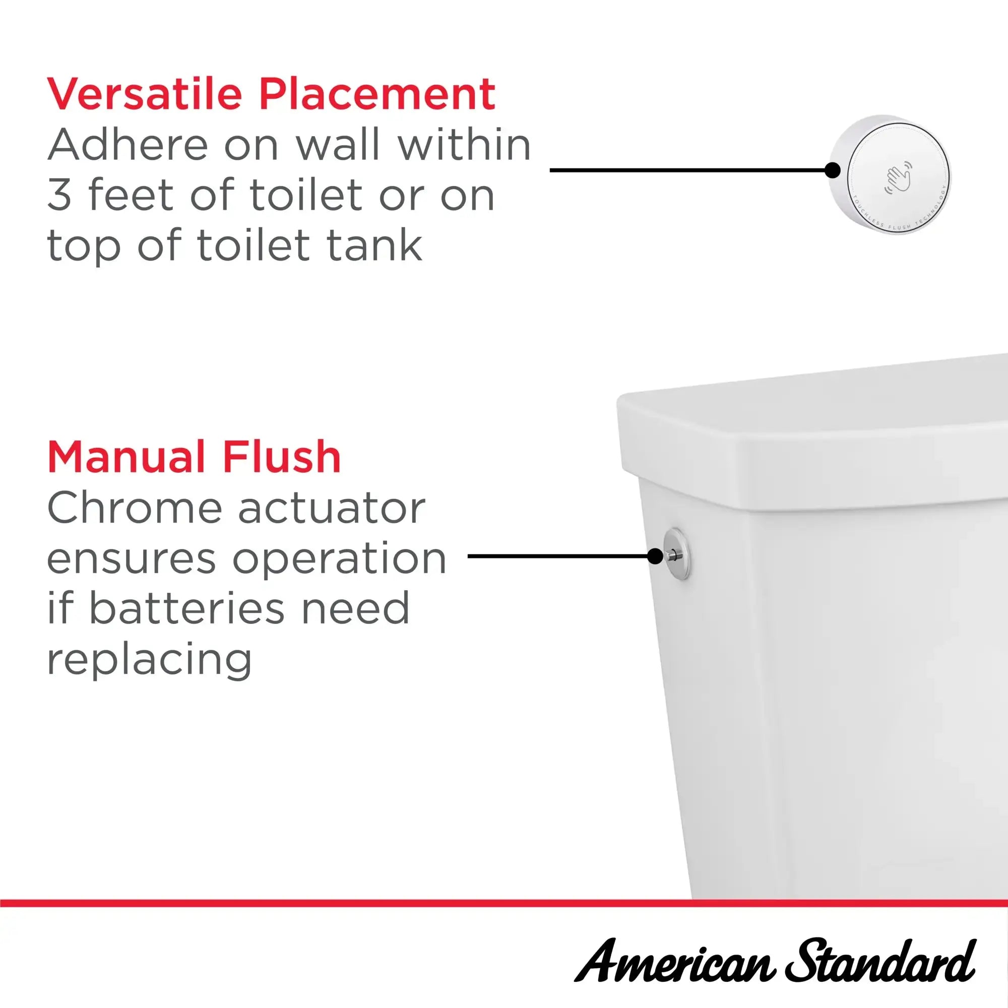 American Standard Cadet Touchless Elongated Toilet Less Seat - Plumbing Market
