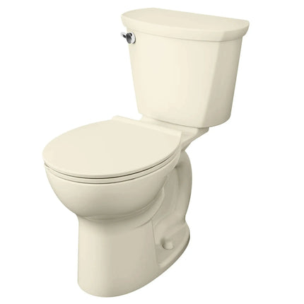 American Standard Cadet® PRO Two-Piece 1.6 gpf/6.0 Lpf Chair Height Round Front Toilet Less Seat In Bone - Plumbing Market