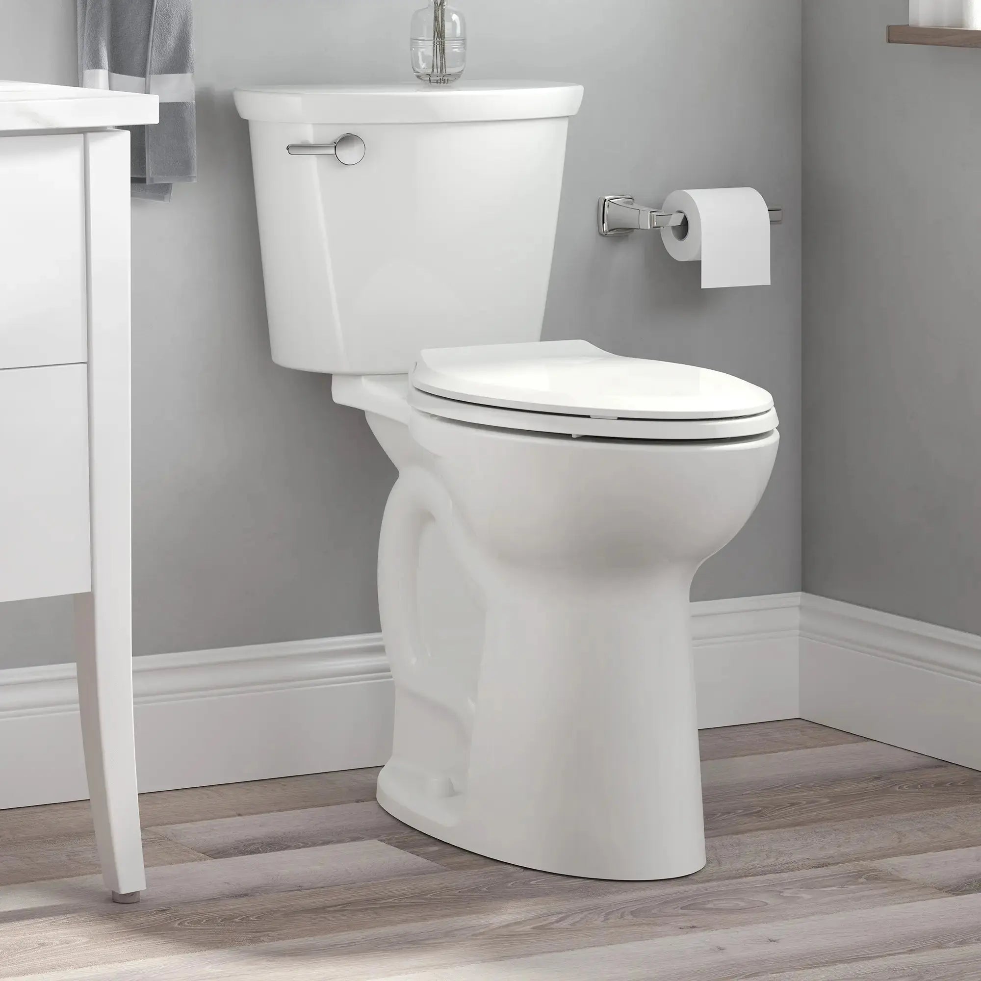 American Standard Cadet® PRO Two-Piece 1.28 gpf/4.8 Lpf Extra Tall Height Elongated 10-Inch Rough Toilet Less Seat - Plumbing Market