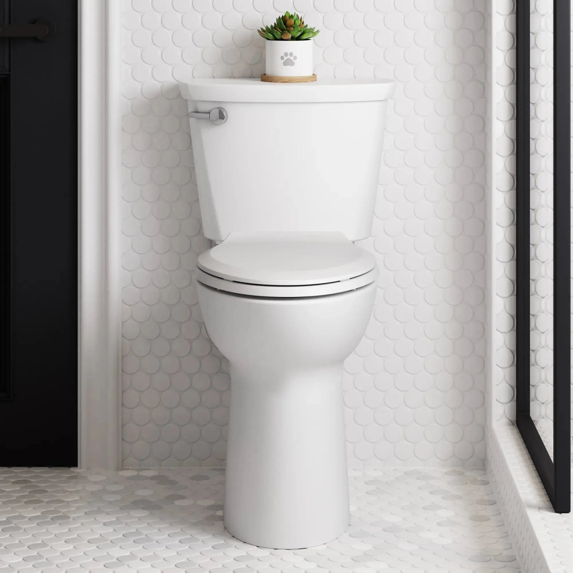 American Standard Cadet® PRO Two-Piece 1.28 gpf/4.8 Lpf Extra Tall Height Elongated 10-Inch Rough Toilet Less Seat - Plumbing Market