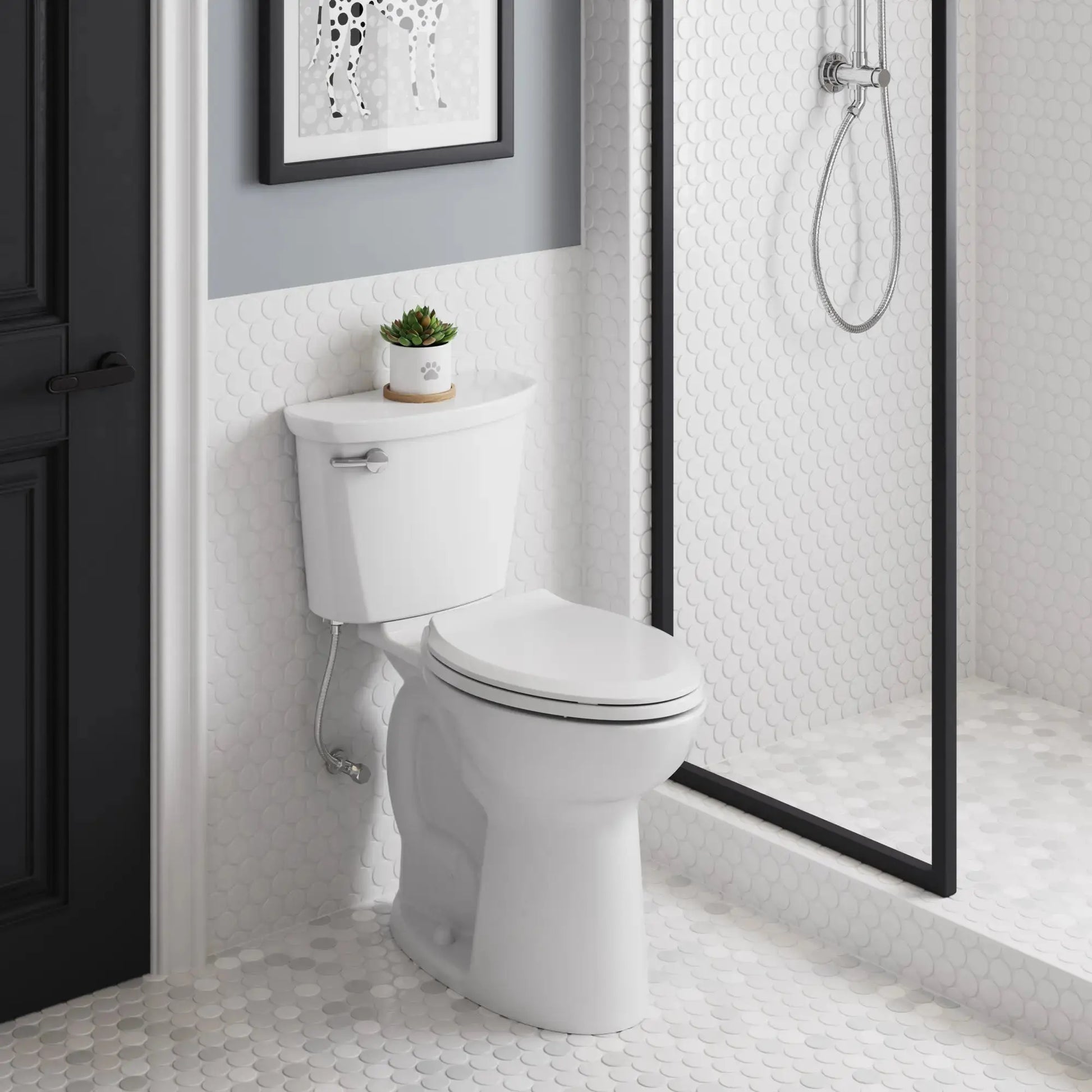 American Standard Cadet® PRO Two-Piece 1.28 gpf/4.8 Lpf Extra Tall Height Elongated 10-Inch Rough Toilet Less Seat - Plumbing Market