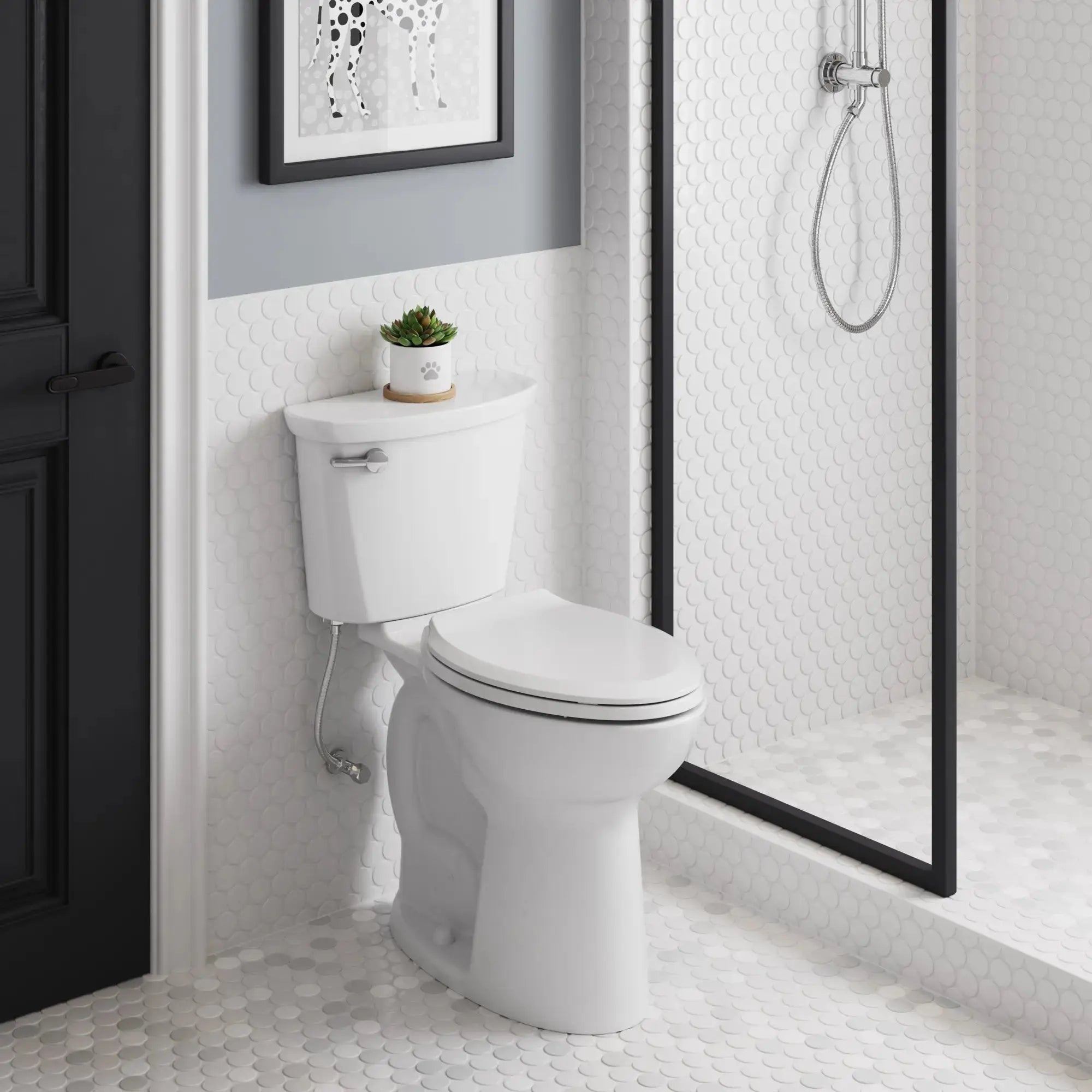 American Standard Cadet® PRO Two-Piece 1.28 gpf/4.8 Lpf Extra Tall Height Elongated 10-Inch Rough Toilet Less Seat - Plumbing Market