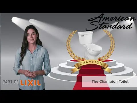 American Standard Champion PRO Two-Piece 1.28 gpf/4.8 Lpf Standard Height Elongated Right Hand Trip Lever Toilet less Seat 211CA105.020 - Plumbing Market